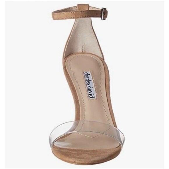 NWB Charles David Women’s Carla Pump Suede Clear Size 7.5 M Sexy, Gorgeous Heels - Picture 6 of 13